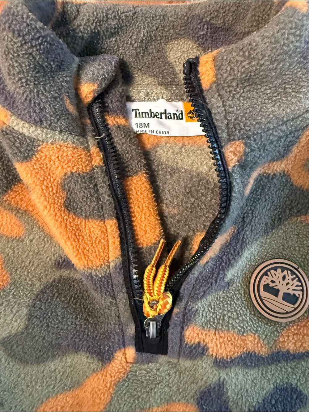 Timberland Camouflage Half-Zip Fleece Pullover